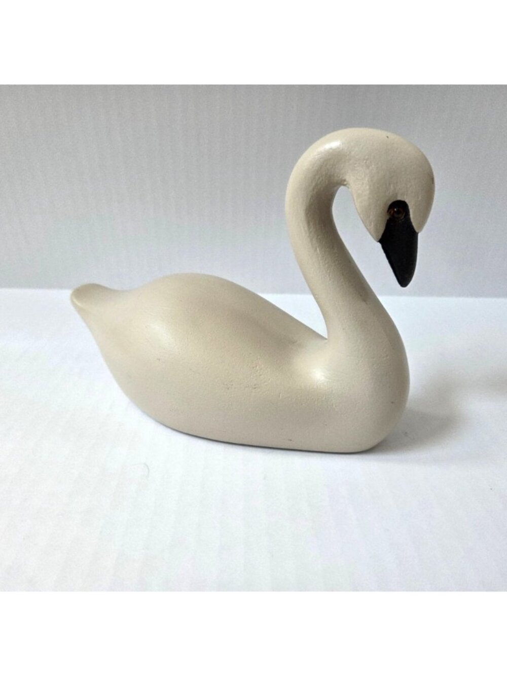 Handmade Swan Decoy Wooden Folk Art Sculpture Primitive Country Decor 7.5"X5.25" - Picture 8 of 12
